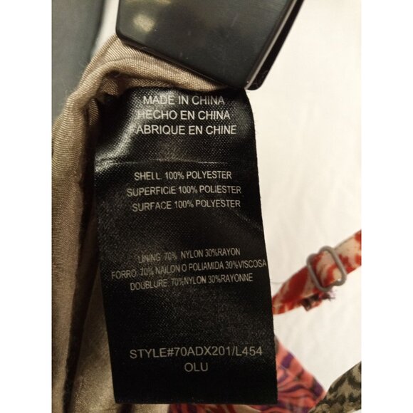 2b bebe Women's Orange Purple Boho Ruffled Maxi Dress Size Small - Picture 4 of 5